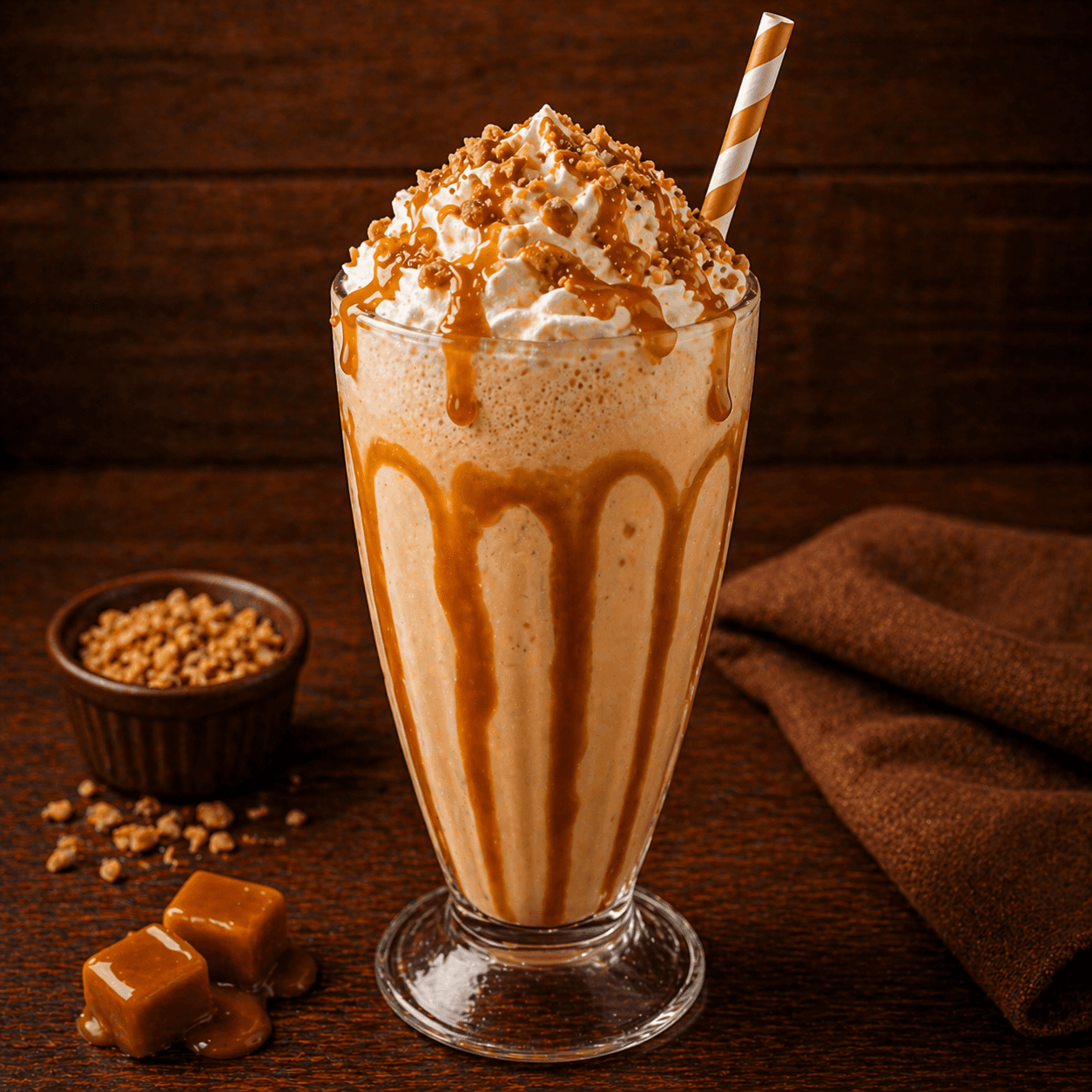 Milk Shake Caramelo com Paçoca, foto 1